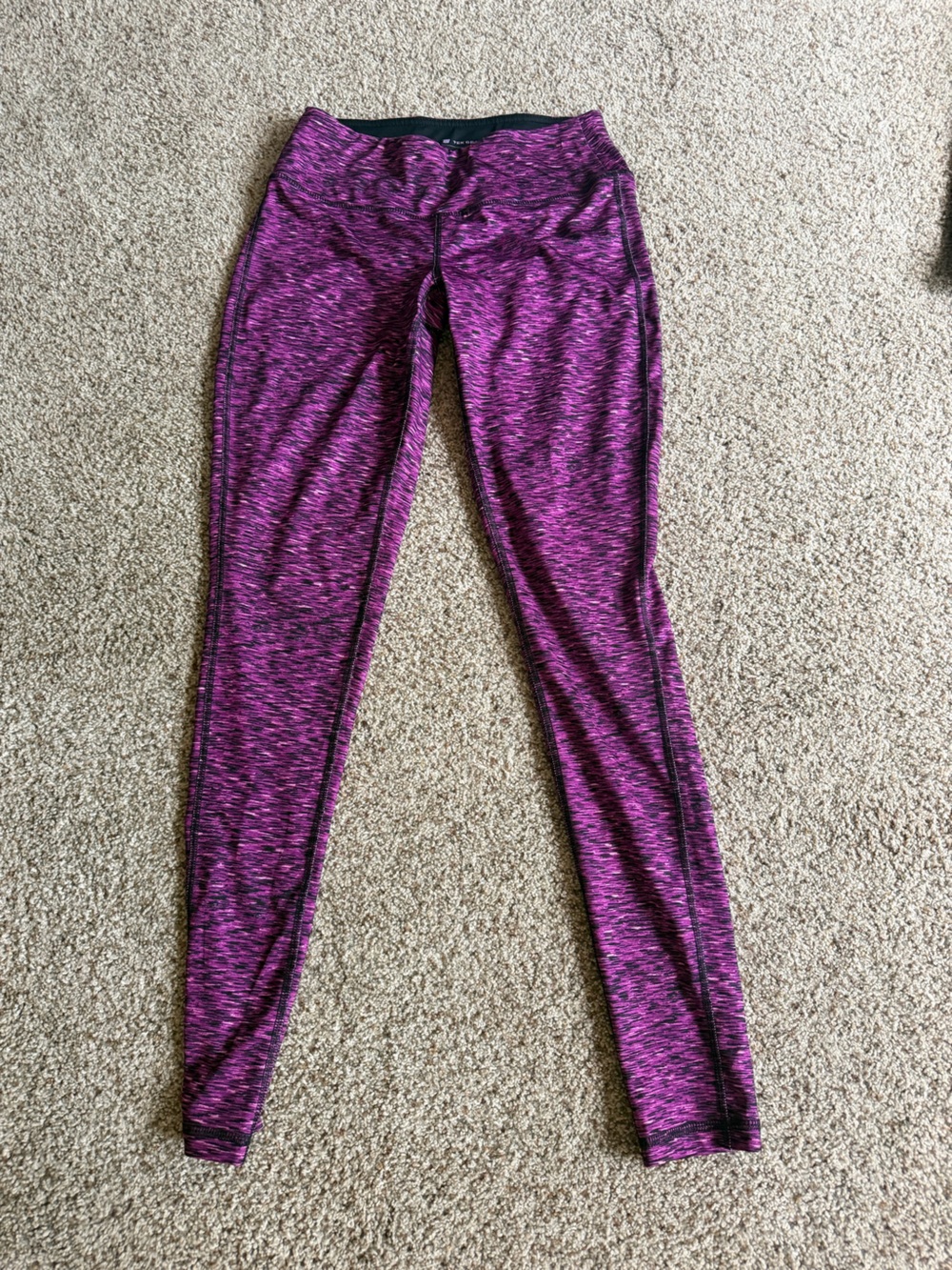 tek gear Purple Heathered Performance Leggings